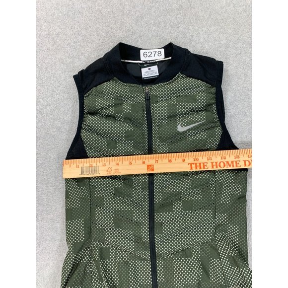Nike Aero Insulated Running Training Jacket Vest (Women's X-Small)‎ Black/Green - Picture 4 of 9